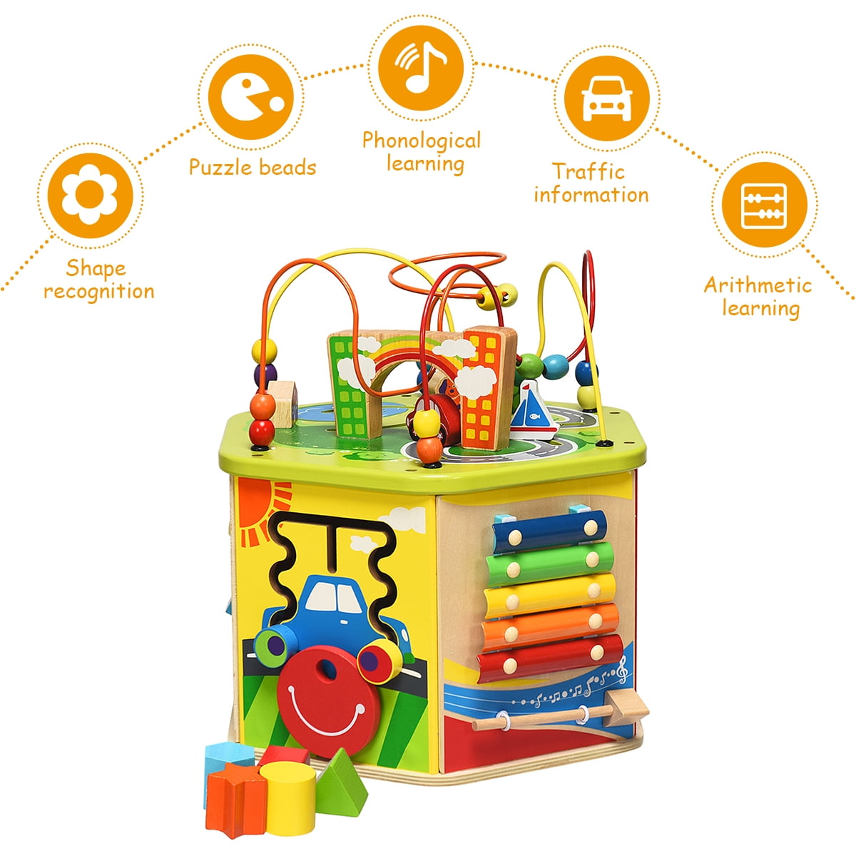 7 piece activity block set