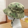 thumbnail image 5 of Men's Camouflage Boonie Hats 3D Leaves Camo Cap Ghillie Caps Hunter Sniper Hats Fishing Sunshade Hunting Accessories (E), 5 of 7