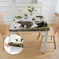 thumbnail image 2 of WYYP Bear Cub Woods Square Tablecloth Full Width Single-Sided Printing 100% Polyester Fiber 52*52, 2 of 8