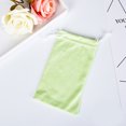 thumbnail image 4 of Sunglasses Case Double End Drawstring Strap Portable Supple Myopic Eye Supply Eyewear Carrying Bag Hand Feel Good Eyeglass Pouch Green, 4 of 7