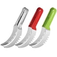 thumbnail image 2 of Cortador Frutas Acero Inoxidable Con Antideslizante Divisor (plata), 2 of 5