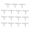thumbnail image 4 of HEALEEP 15Pcs Silver Glass Door Knobs Classic Round Cabinet Hardware for Home and Kitchen Decoration, 4 of 8