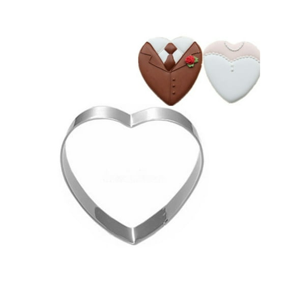 UPOUART Stainless Steel Heart Shape Cookie Cutter for Baking Ideal for Valentine's Day and Holidays 3.5 Inch