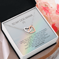 thumbnail image 5 of Custom Giant Rainbow Bridge Interlocked Hearts Necklace In Memory of Lost Dog, 5 of 13