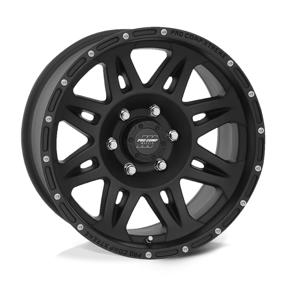 Pro Comp Cast Aluminum Wheel PXA5 17x9 5x4.5 F-BLK -6mm, PXA7005-7965