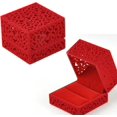 thumbnail image 3 of Velvet Jewelry Box For Ring, Necklace, Earrings (red), 3 of 3