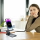 thumbnail image 4 of Soporte plegable para teléfono móvil y tableta, soporte plegable para phablet, soporte negro, soporte plegable para iPad, soporte de escritorio, para gente perezosa, 4 of 7