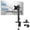 Black Single Desk Mount, variant on TAVR Furniture 360° Rotatable Table Top TV Stand for 17-35 inch TVs, Height Adjustable Tilt, Black