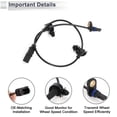 thumbnail image 4 of Sensor de Velocidad de Rueda ABS Trasero Izquierdo Unique Bargains para Honda Civic 2012-2015 Coupé/Sedán Sensor ABS Sistema de Frenos Antibloqueo No. 57475TR3A02 1 Pcs, 4 of 7