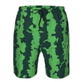 thumbnail image 3 of Salouo Green Stripes Of Watermelon Pattern Swim Trunks for Men,Men's Hawaiian Bathing Suit Swimsuits Quick Dry Swimming Board Shorts Beach Shorts with Pockets-X-Large, 3 of 6