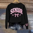 thumbnail image 2 of Embroidered Senior Sweatshirt Class of 2027, Senior Graduation Back to School Gifts Long Sleeve Cute Tops Oversized Pullover Fall Outfits, 2 of 6