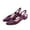 Purple, variant on Womens Pointed Toe Slingback Pumps Low Block Heel Sandals Cut Out Dress Shoes,Comfortable Elegant Slip On Footwear For Summer Office Work,Non Slip Soft Sole Silent Walking Professional Footwear