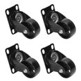 thumbnail image 4 of Swivel Casters, Swivel Plate Caster Cast Iron  For Hotels For Airports, 4 of 8