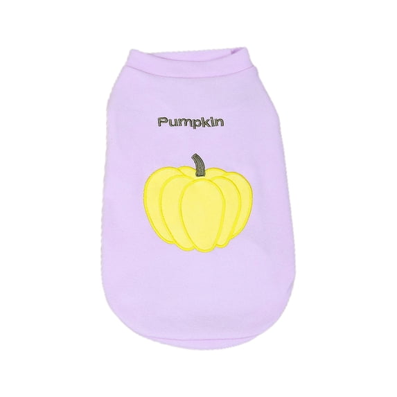 Pet Clothes with Eggplant Pattern - Printing, Soft, Comfortable, Rural Style, Keep Warm, Polyester, Dog Pajamas, for Indoor