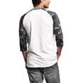 thumbnail image 2 of Hat and Beyond Men's 3/4 Sleeves Raglan Cotton Baseball Jersey T-Shirt, 2 of 6