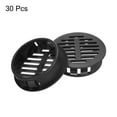 thumbnail image 3 of Uxcell 30Pcs 35mm/1.4in Válvulas de aire redondas Soffit, Cubierta de ventilación negra para baño, 3 of 5