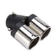 thumbnail image 5 of Exhaust Tip, Double Tube Universal Exhaust Pipe Rustproof For Car Accessories ANGGREK Otros, 5 of 8