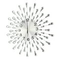 thumbnail image 5 of Large Wall Clocks for Living Room Decor Modern Silent Wall Clock Non-Ticking for Bedroom Kitchen Office Home Decoration Silver Drop Crystal Wall Watch Clocks for Indoor, 5 of 24