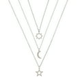 thumbnail image 5 of OOKWE European American Creative Sun Moon Star Pendant Stainless Steel Card Necklace, 5 of 8