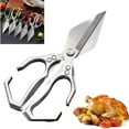 thumbnail image 2 of 1 Piece Multifunctional Heavy-Duty Kitchen Shears, All Purpose Stainless Steel Poultry Scissors for Cutting Chicken Bones, Meat & Herbs - Dishwasher Safe, 2 of 4