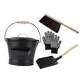 thumbnail image 3 of veasfak Fireplace Ash Cleaning Tool Set Heat Resistant Bucket Spade Brush Gloves Set, 3 of 9