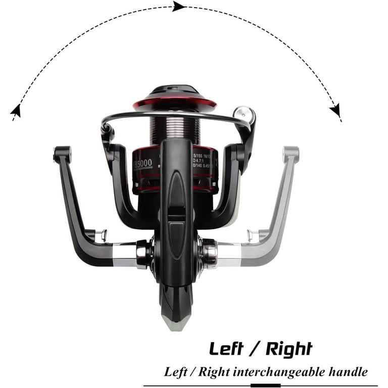 BNTTEAM Boat Rock Spinning Fishing Reel 14BB 5.2 : 1/4.7:1 Metal Carp  Fishing Wheel Spinning Reel 1000 2000 3000 4000 5000 6000 7000Series