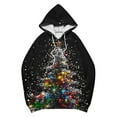 thumbnail image 5 of Antqov Hoodies for Women, Christmas Pullover Star Sequins Printed Drawstring Tops with Pocket, Party Fashion Comfortable Sweatshirts, 5 of 5