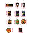 thumbnail image 1 of Wood Sign Halloween LED Light 30V Trick or Treat Skeleton Pattern Hanger with Rope Window Pendent for Door Garden Yard Type 9, 1 of 6