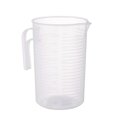 thumbnail image 3 of EeaseMX taza medidora de plástico PP con escala, transparente, para leche horneada, té, recipiente medidor (raya horizontal con tapa, 2000 ml, transparente), 3 of 8