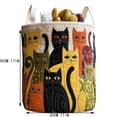 thumbnail image 3 of Darzheoy Collapsible Laundry Basket, Collapsible Embroidered Decorative Laundry Hamper with Lid, Dirty Clothes Storage Organizer for Bedroom, Bathroom, Closet, Dorm, Apartment, 3 of 7