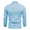 thumbnail image 3 of GA WEIHUA Clearance Sale! Mens Knitted Turtleneck Sweater Side Ribbed Slim Fit Pullover Long Sleeve Turtle Neck Sweaters Thermal Casual High Neck Pullovers Shirt(Light Blue,L), 3 of 3