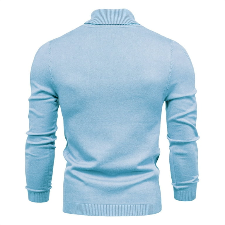 JUUYY Men's Slim Fit Mock Turtleneck Pullover Sweater Casual Basic