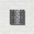 thumbnail image 3 of Luxe Metal Art 'Black And White Boho Floral II' by Linda Woods, Metal Wall Art, 12"x12", 3 of 9