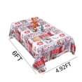 thumbnail image 3 of Christmas Rectangle Tablecloth Decorations,Christmas Tablecloth 4.92x6ft Rectangle,Washable Water Holiday Microfiber Table Cloth Decorative Table Cover For Banquet Party 50% off Clearance, 3 of 6