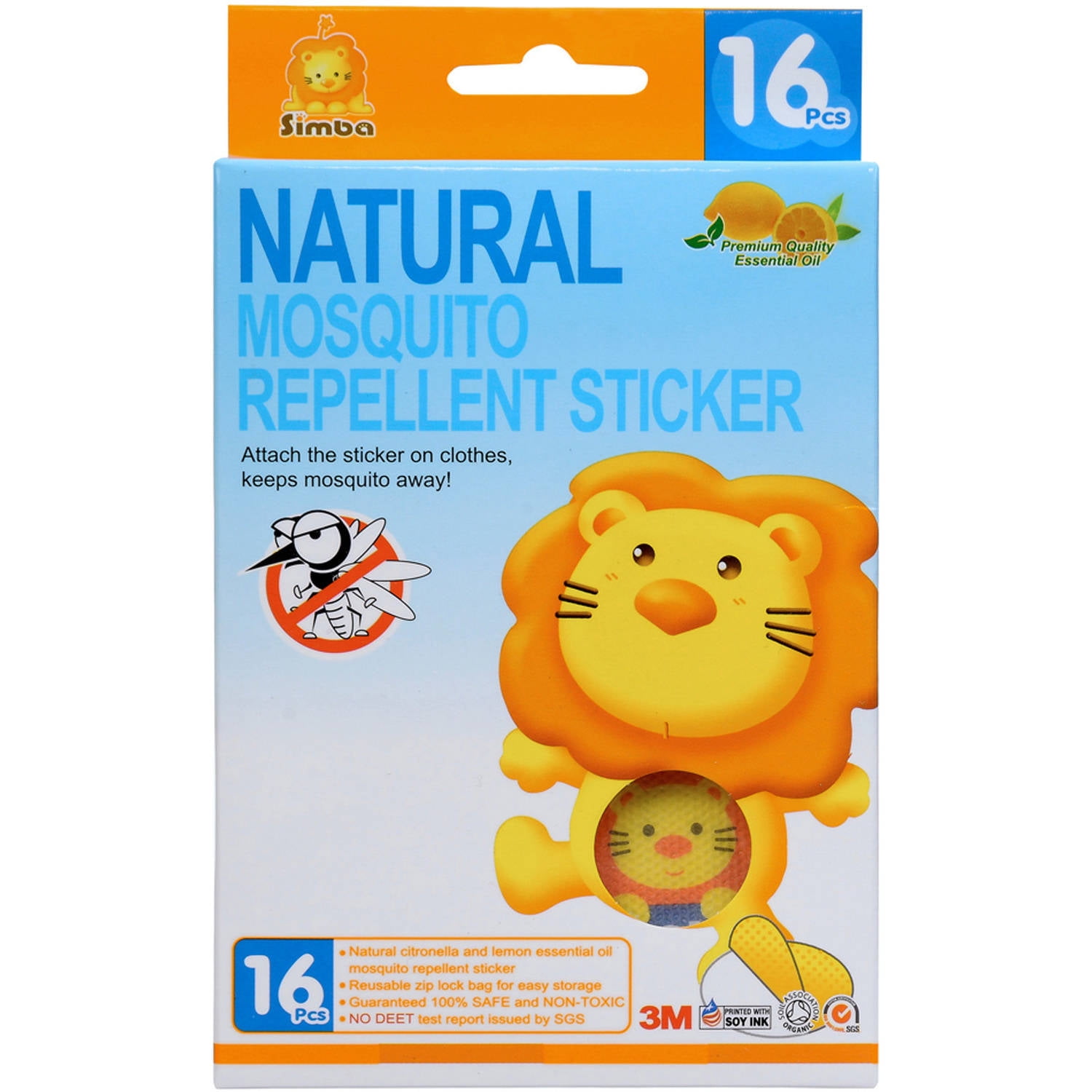 Mosquito Patches Personal Stickers for Long Lasting Protection Suitable Child Adult Home Camping Travel Apply to Skin and Clothes Orange 60pcs