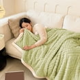 thumbnail image 5 of ZZkhGO Extra Thick Double Layer Flannel Blanket, Warm Cozy Fleece Throw for Bed Couch, Heavy Weight Nap Cover Blanket, 5 of 6