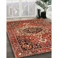thumbnail image 3 of Ahgly Company Machine Washable Indoor Square Traditional Tomato Red Area Rugs, 6' Square, 3 of 7