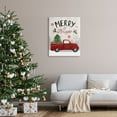 thumbnail image 2 of Stupell Indtries Merry & Bright Phrase Red Truck Holiday Forest,30 x 40,Design by Louise Allen Designs, 2 of 4