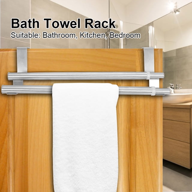Toallero de baño retráctil Jadeshay de acero inoxidable para toallas de baño