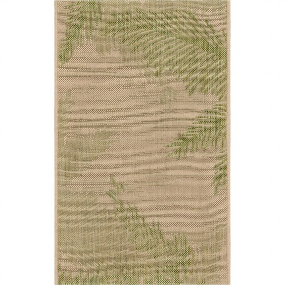 2â€™ x 3â€™ Green Palms Indoor Outdoor Scatter Rug