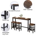 height dining table and 4 bar stools set