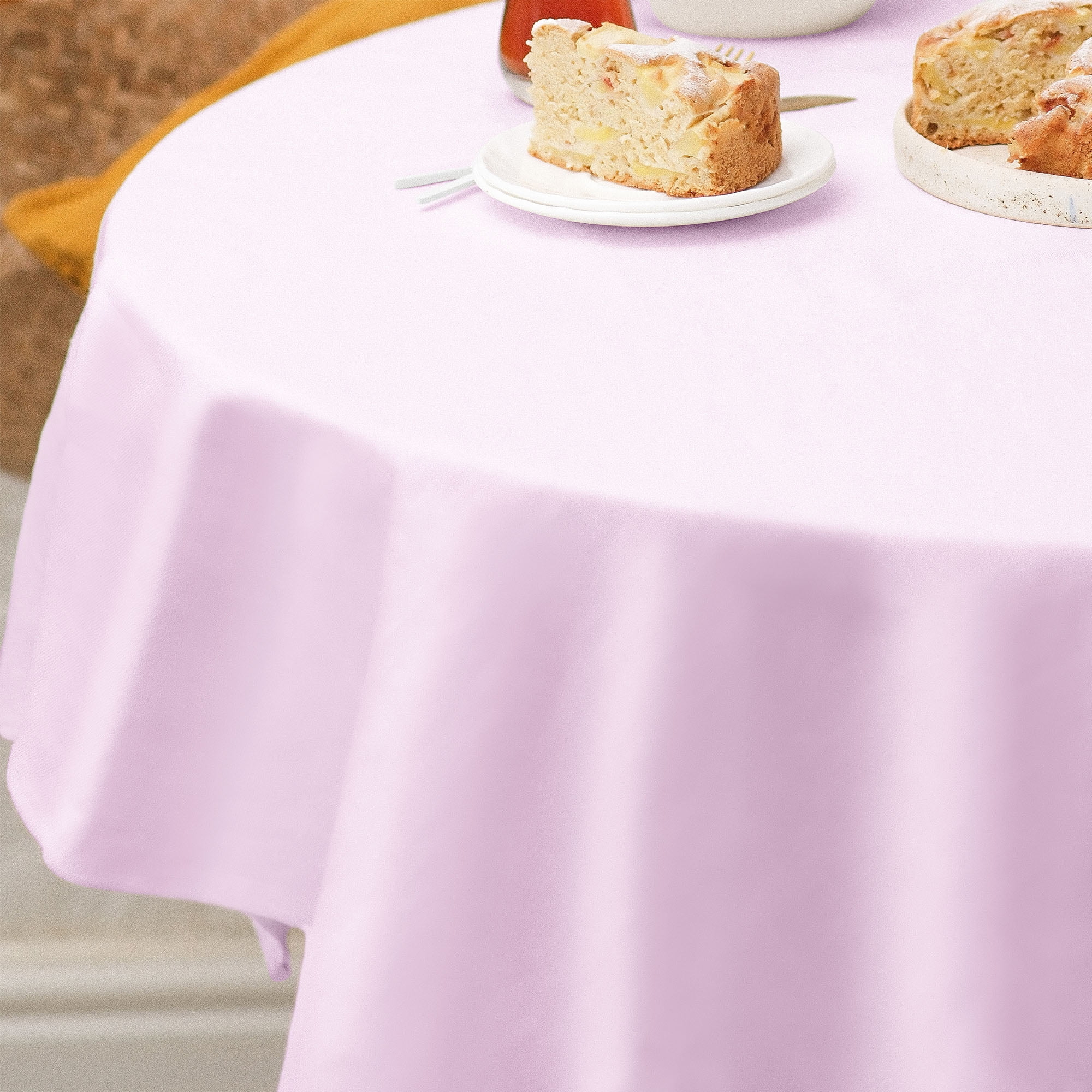 Round 84" Lilac Plastic Table Cover, by Way To Celebrate