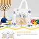 thumbnail image 3 of 10 bolsas de regalo decorativas, bolsas para envolver regalos, bolsas de regalo con temática de Hanukkah, 3 of 7