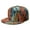 Beach, variant on Tropical Floral Snapback Hat - Adjustable Flat Brim Cap for Men Women | Hawaiian Print Design
