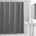 thumbnail image 4 of Grey Lines Fabric Shower Curtain Stripe Washable Shower Curtains for Bathroom, Waterproof Bath Curtain with Hooks Home Decor 36x72in, 4 of 8
