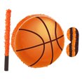 thumbnail image 4 of WHAMVOX Basketball Pinata for Party Durable Cardboard Orange Decorative with Blindfold Stick and Hanging Loop, 4 of 6