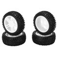 thumbnail image 3 of 4 Uds ruedas RC neumáticos de Rally de 75mm goma para Wltoys 144001 1/14 RC reemplazo de reparación de automóviles todoterreno blanco, 3 of 8