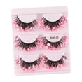 thumbnail image 3 of Pestañas postizas Sunnimix Pestañas 3D Lentejuelas Coloridas Suaves Brillantes Rosa, 3 of 8