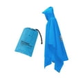 thumbnail image 3 of Colaxi Poncho de Pluie à Capuche Imperméable Manteau de Pluie Réutilisable Léger Portable Imperméable Manteau de Pluie Veste de Pluie pour Voyage Activités de Plein Air Randonnée Bleu, 3 of 8
