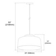 thumbnail image 2 of Dainolite KUP-201P-WH White Pendant, 2 of 3